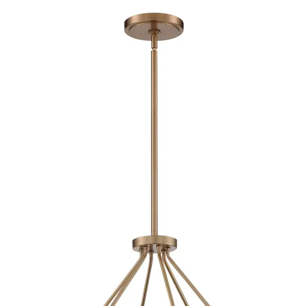 Keenan 31.25" Chandelier in Vibrant Gold - Image 3