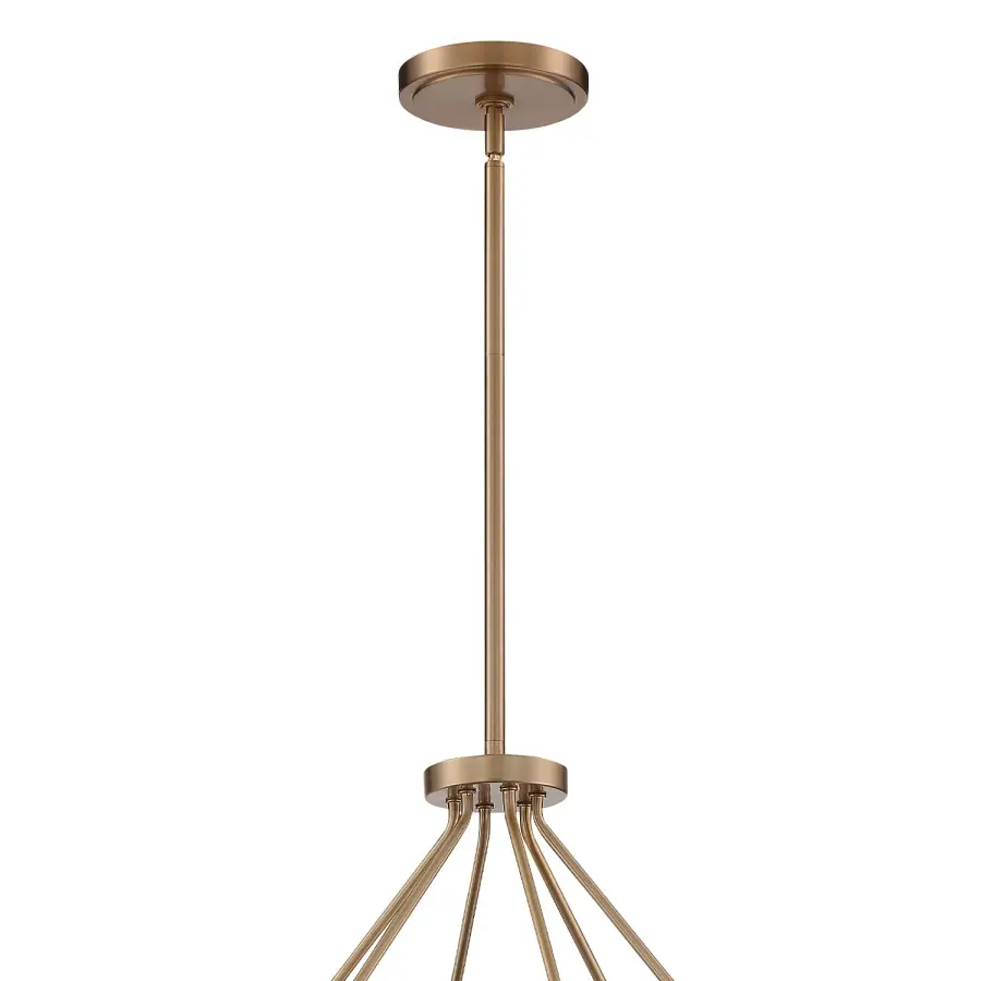 Keenan 31.25" Chandelier in Vibrant Gold - Image 3
