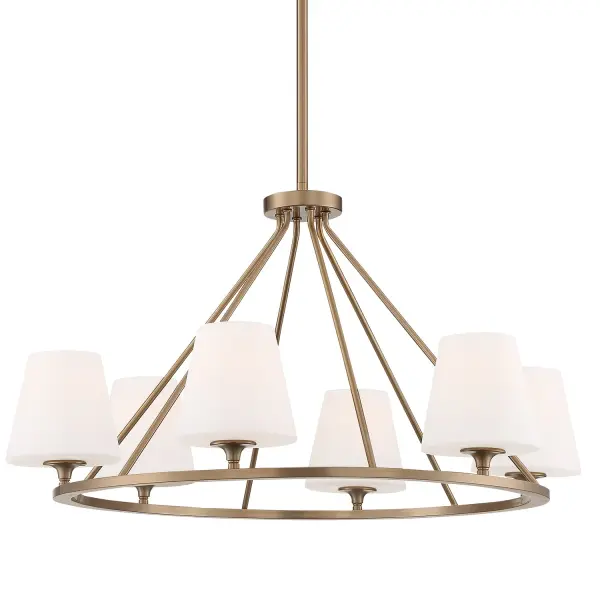 Keenan 31.25" Chandelier in Vibrant Gold - Image 4