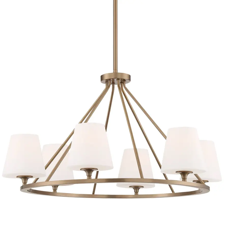 Keenan 31.25" Chandelier in Vibrant Gold - Image 4
