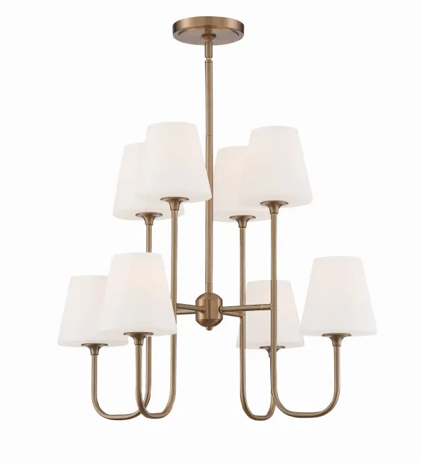 Keenan 28" Chandelier in Black Forged - Image 1