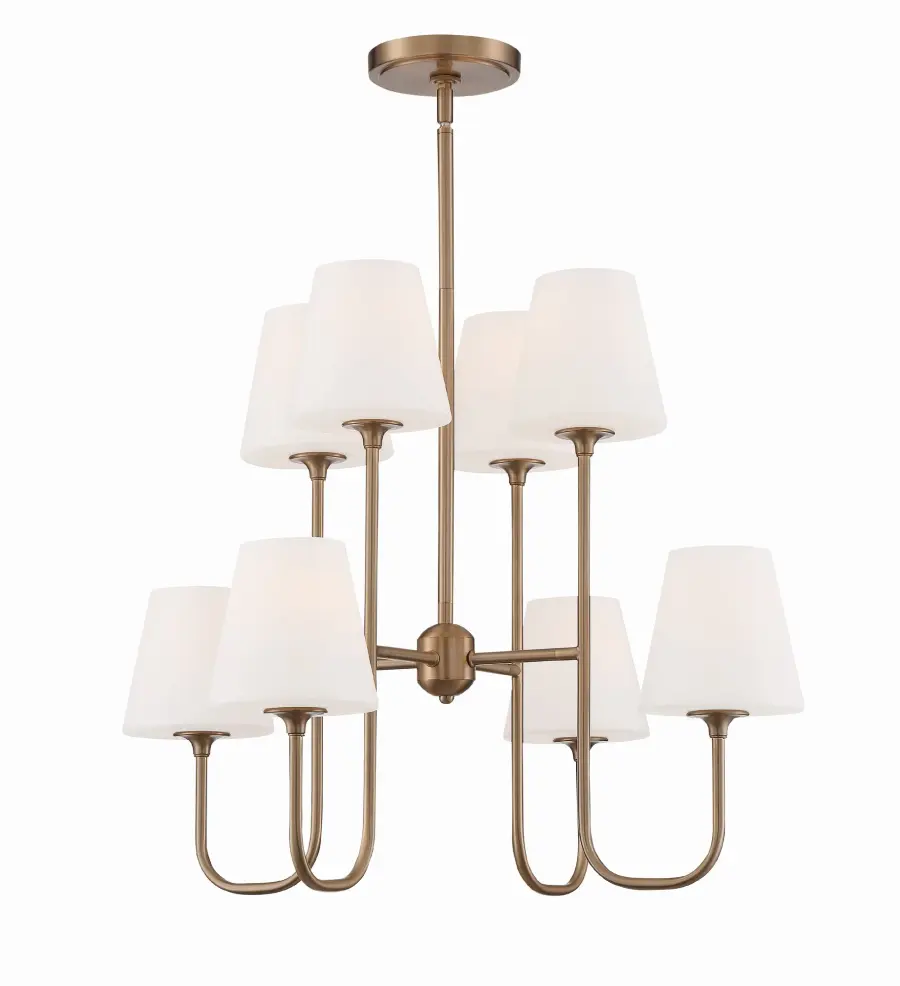 Keenan 28" Chandelier in Black Forged - Image 1