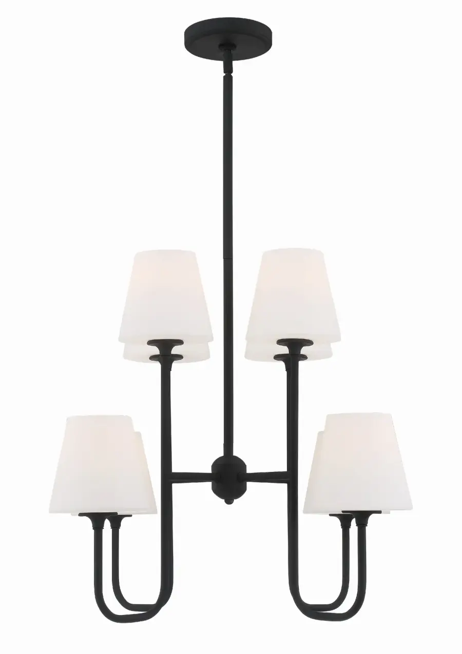 Keenan 28" Chandelier in Black Forged - Image 14