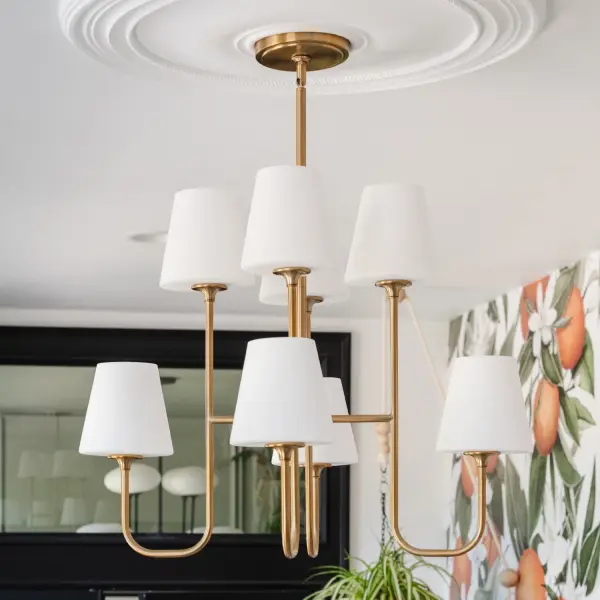 Keenan 28" Chandelier in Black Forged - Image 6