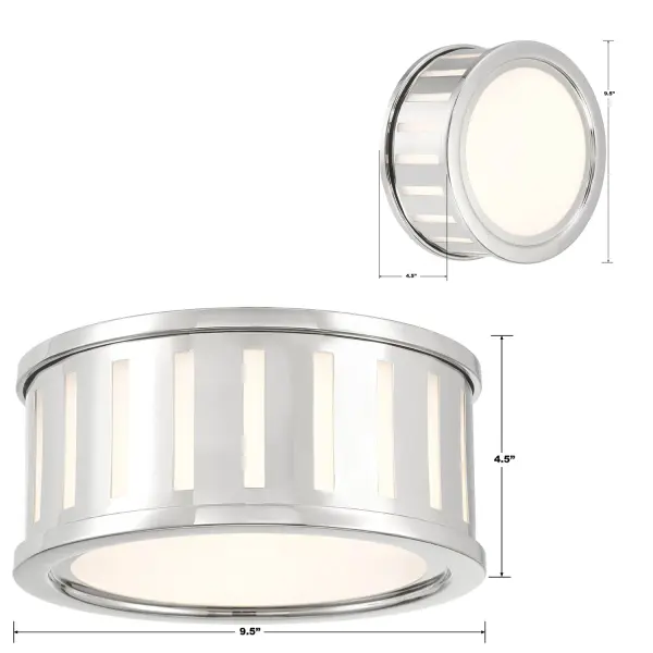 Kendal 9.5" Flush Mount in Black Forged - Image 23