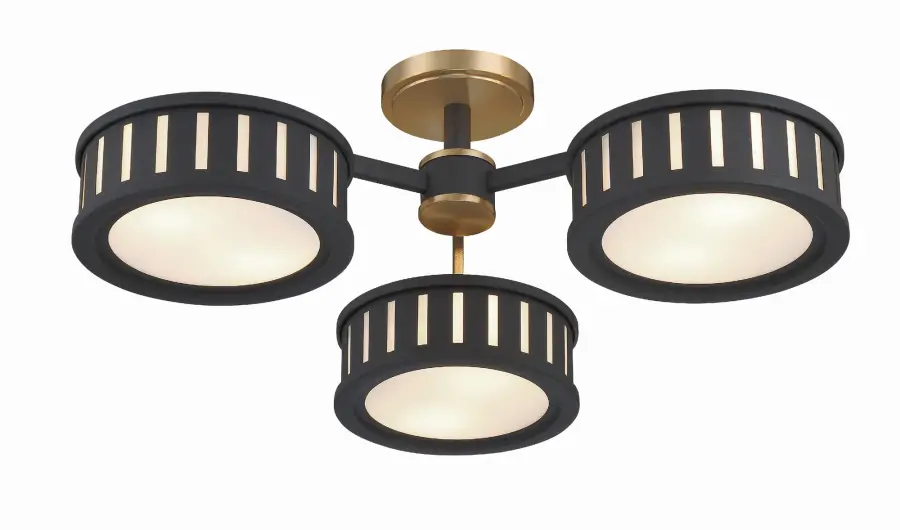 Kendal 29.25" Semi Flush Mount in Vibrant Gold - Image 4