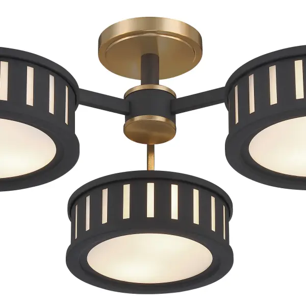 Kendal 29.25" Semi Flush Mount in Vibrant Gold - Image 5