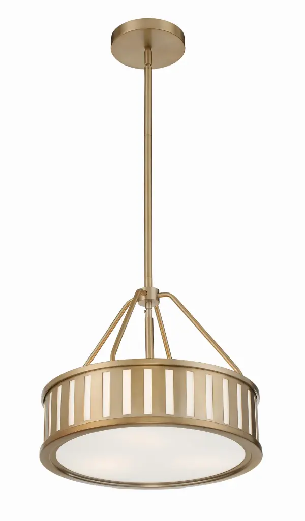 Kendal 15.5" Drum Chandelier in Black Forged - Image 2