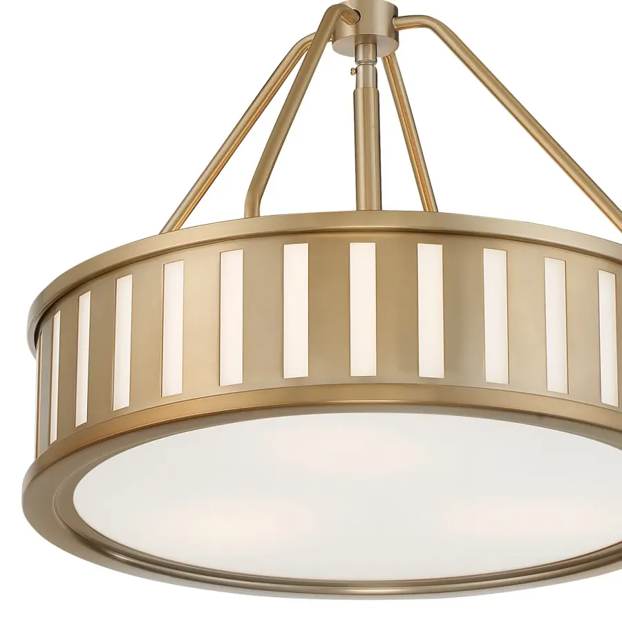 Kendal 15.5" Drum Chandelier in Black Forged - Image 3
