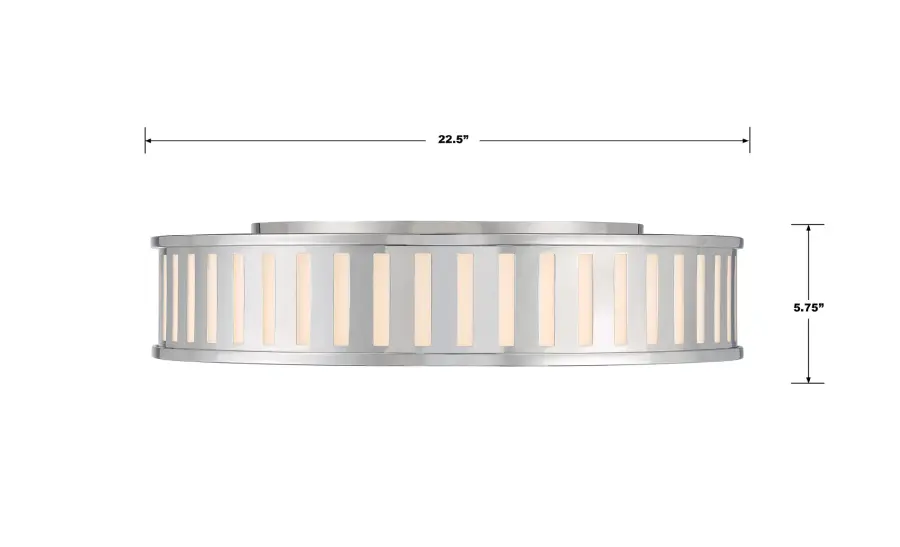 Kendal 22.5" Flush Mount in Black Forged - Image 21