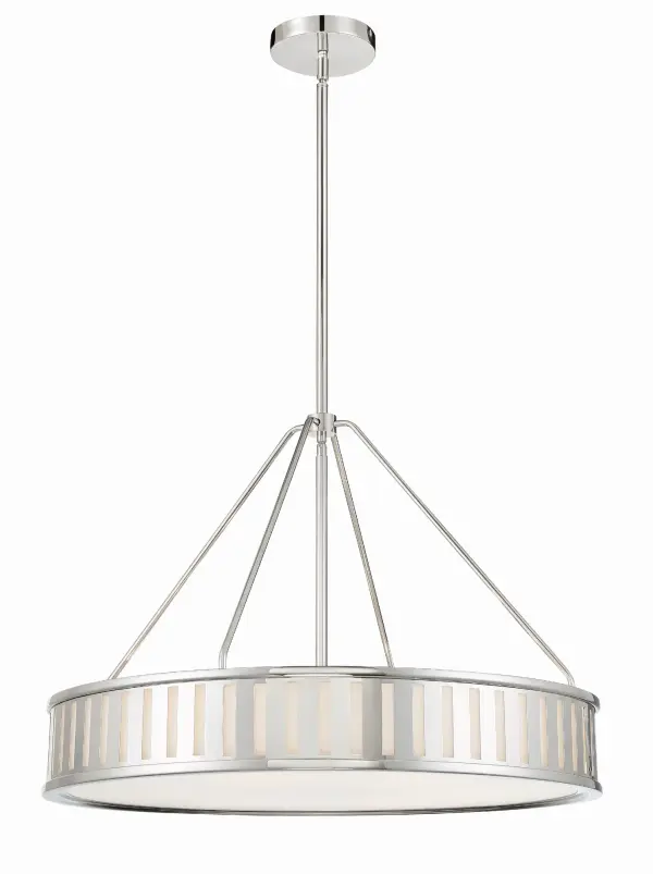 Kendal 28" Polished Nickel Chandelier - Image 1