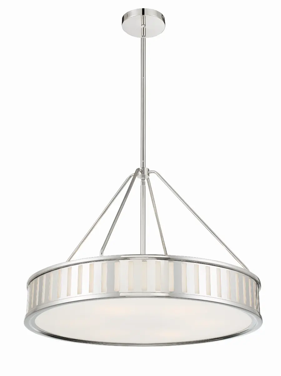 Kendal 28" Polished Nickel Chandelier - Image 2