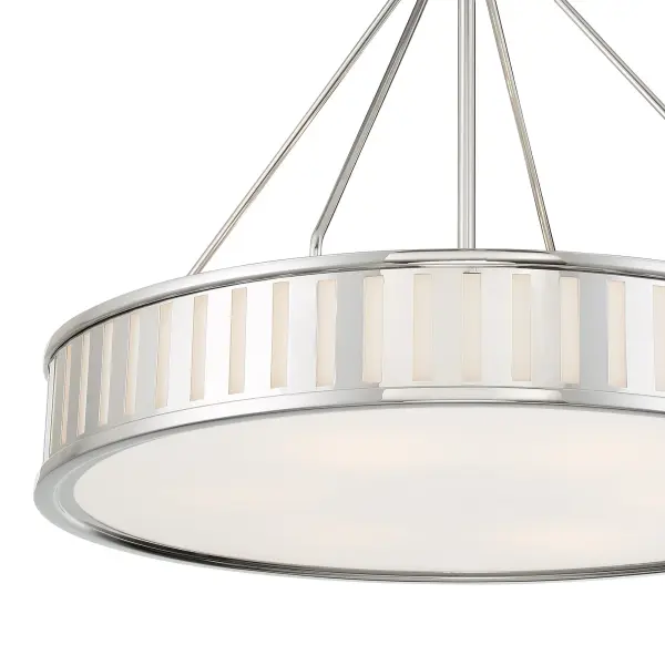 Kendal 28" Polished Nickel Chandelier - Image 3