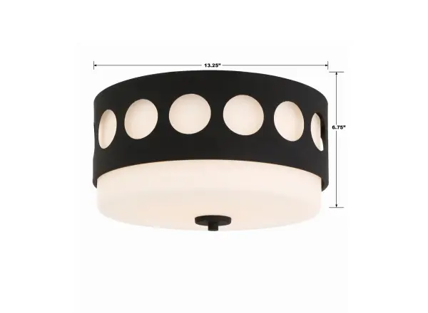 Kirby 13.25" Flush Mount in Vibrant Gold - Image 11