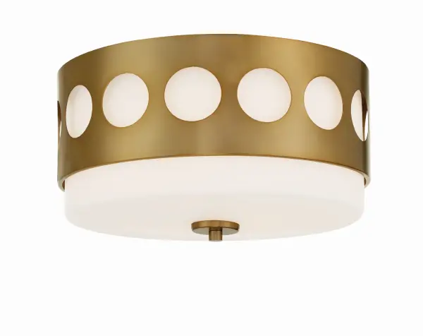 Kirby 13.25" Flush Mount in Black Forged - Image 1