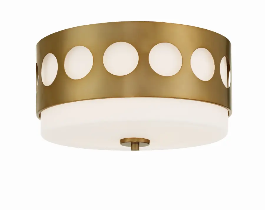 Kirby 13.25" Flush Mount in Black Forged - Image 1