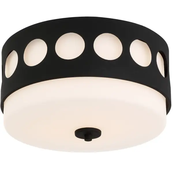 Kirby 13.25" Flush Mount in Black Forged - Image 8
