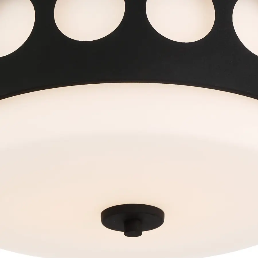 Kirby 13.25" Flush Mount in Black Forged - Image 9