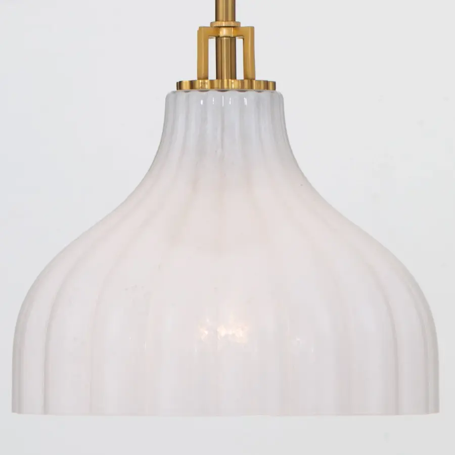 Elegant Mini Pendant with Artisan Textured Glass and Luxe Gold Finish - Image 5