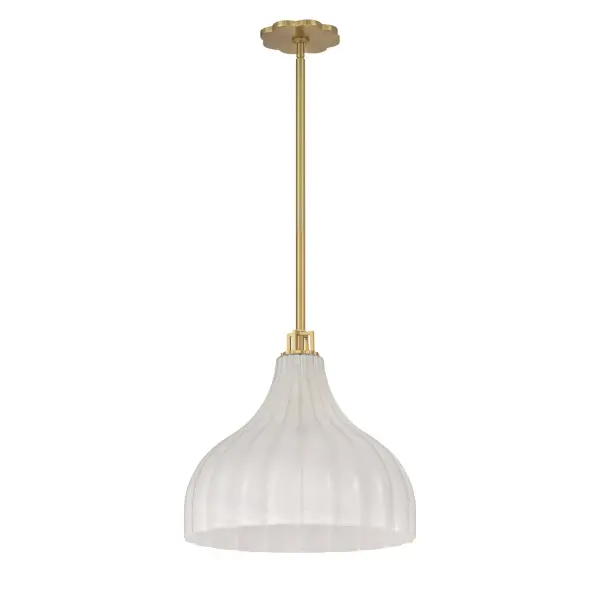Elegant Textured Glass Pendant with Refined Transitional Appeal - Image 2