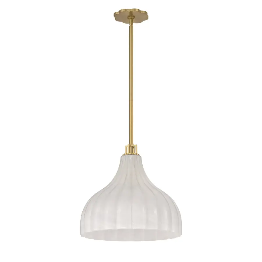 Elegant Textured Glass Pendant with Refined Transitional Appeal - Image 2