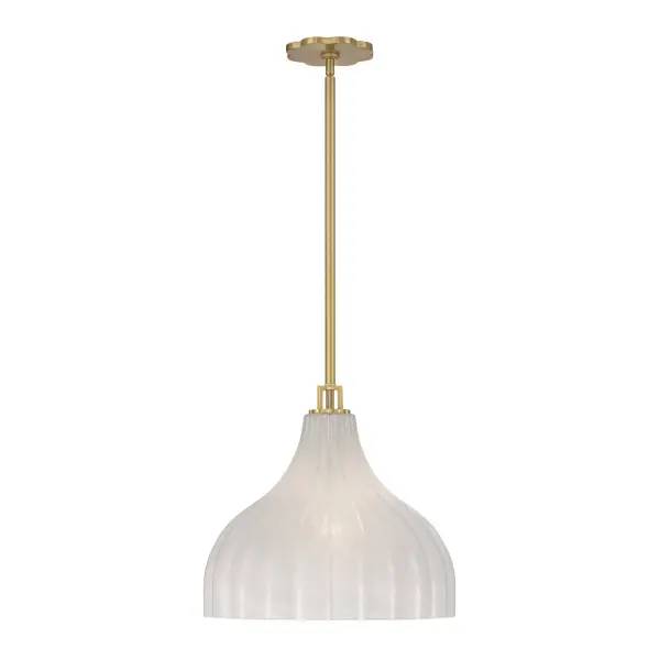 Elegant Textured Glass Pendant with Refined Transitional Appeal - Image 3