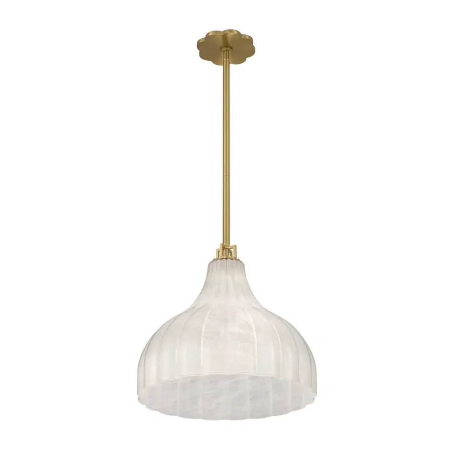 Elegant Textured Glass Pendant with Refined Transitional Appeal - Image 4