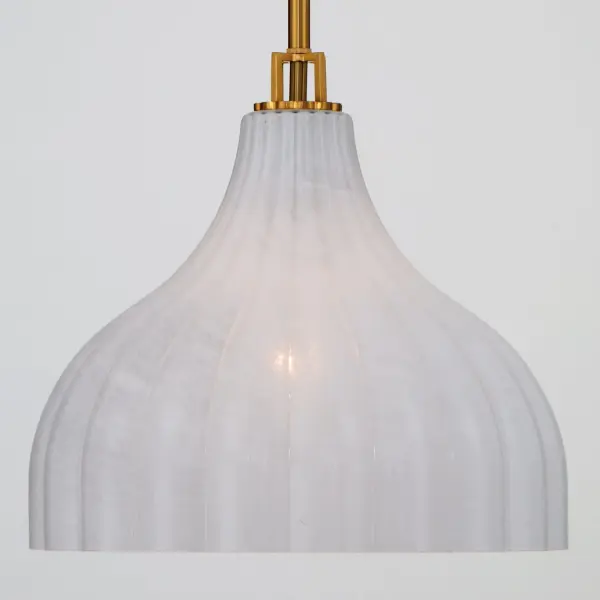 Elegant Textured Glass Pendant with Refined Transitional Appeal - Image 5