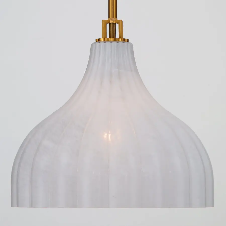 Elegant Textured Glass Pendant with Refined Transitional Appeal - Image 5