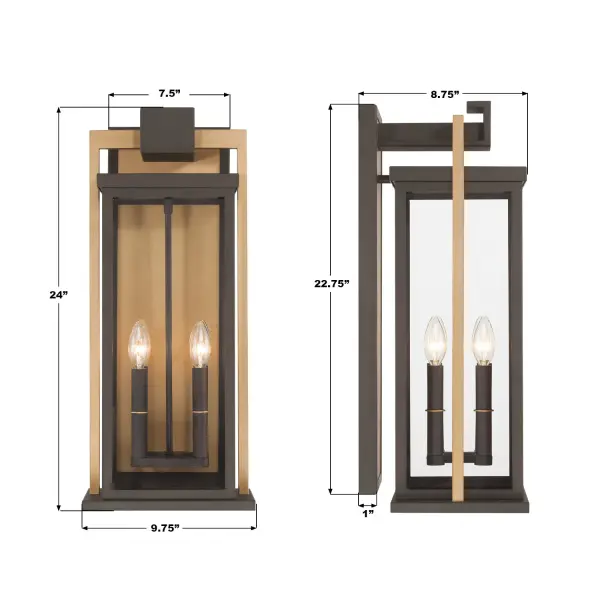 Lendel 9.75" Outdoor Sconce - Image 7