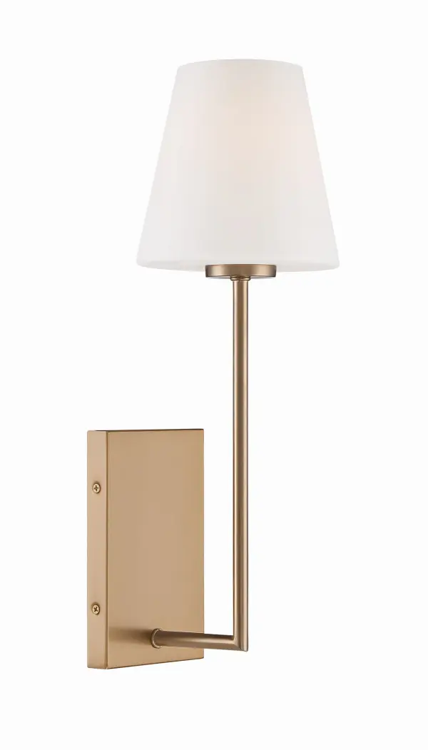 Lena 6" Wall Sconce in Black Forged - Image 1
