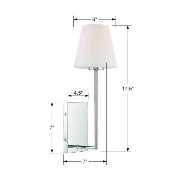 Lena 6" Wall Sconce in Black Forged - Image 21