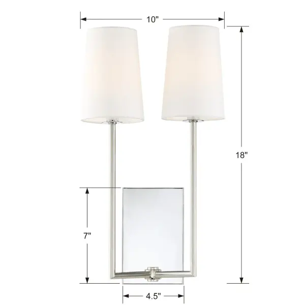 Lena 10" Wall Sconce in Black Forged - Image 21