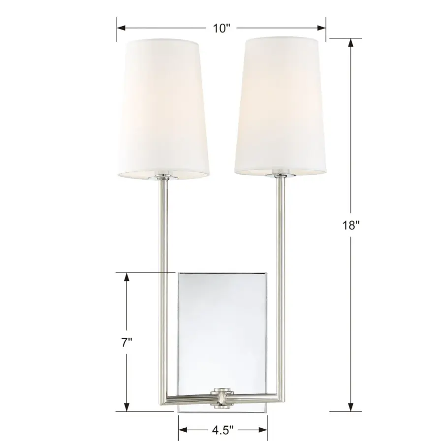 Lena 10" Wall Sconce in Black Forged - Image 21