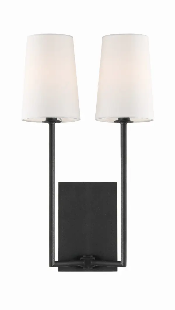 Lena 10" Wall Sconce in Black Forged - Image 10