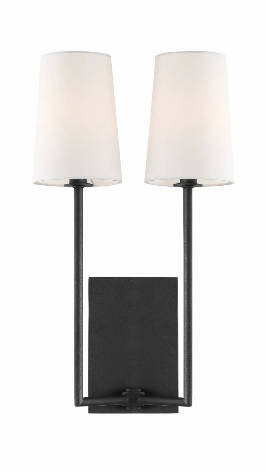 Lena 10" Wall Sconce in Black Forged - Image 10
