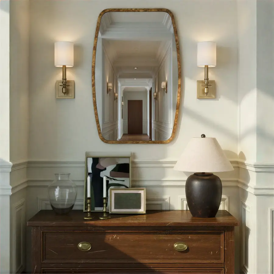 Lindee 24" Antique Gold Mirror - Image 24