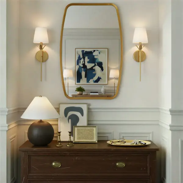 Lindee 24" Antique Gold Mirror - Image 6