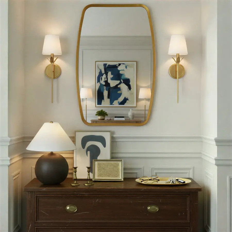 Lindee 24" Antique Gold Mirror - Image 6