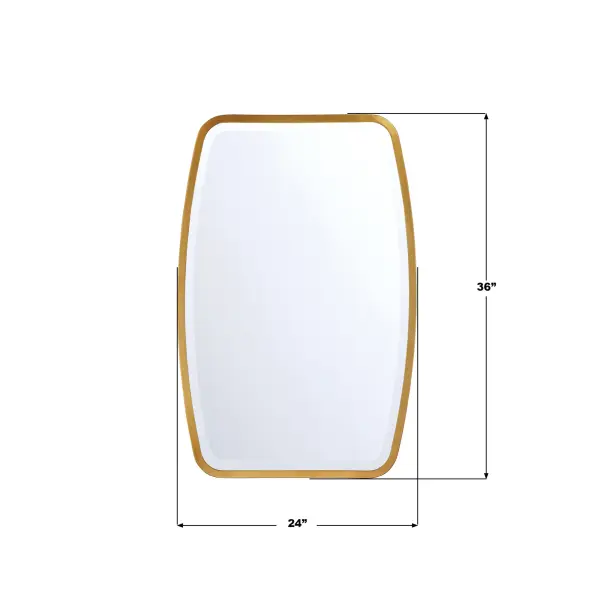 Lindee 24" Antique Gold Mirror - Image 8