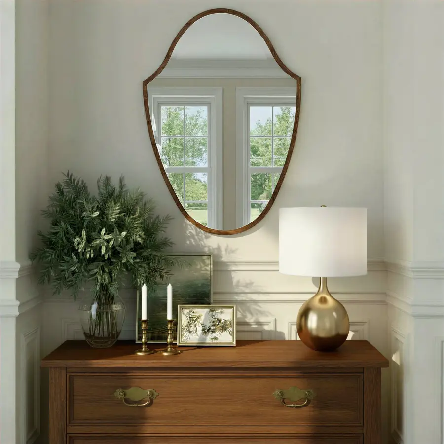 Lindee 28" Antique Gold Mirror - Image 24