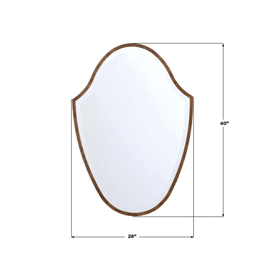 Lindee 28" Antique Gold Mirror - Image 25