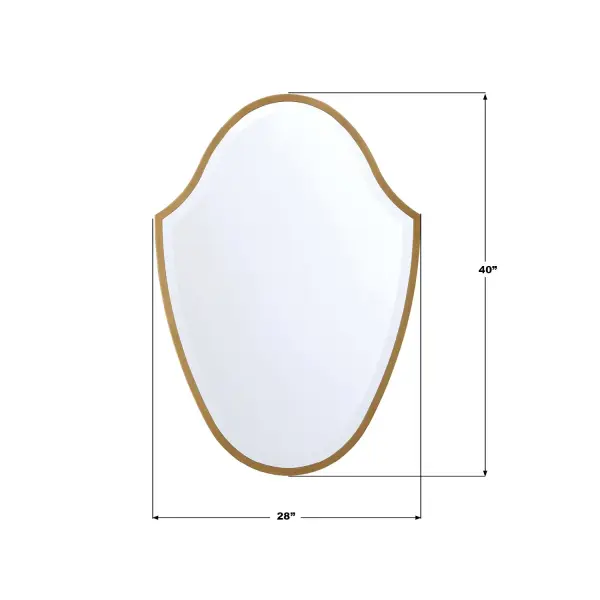 Lindee 28" Antique Gold Mirror - Image 7