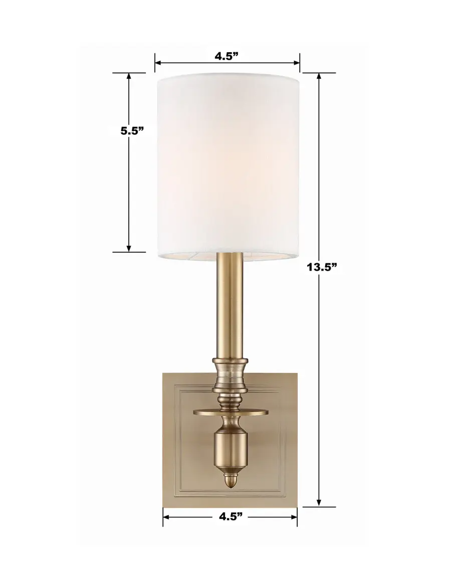 Lloyd 4.75" Sconce in Aged Brass - Image 7