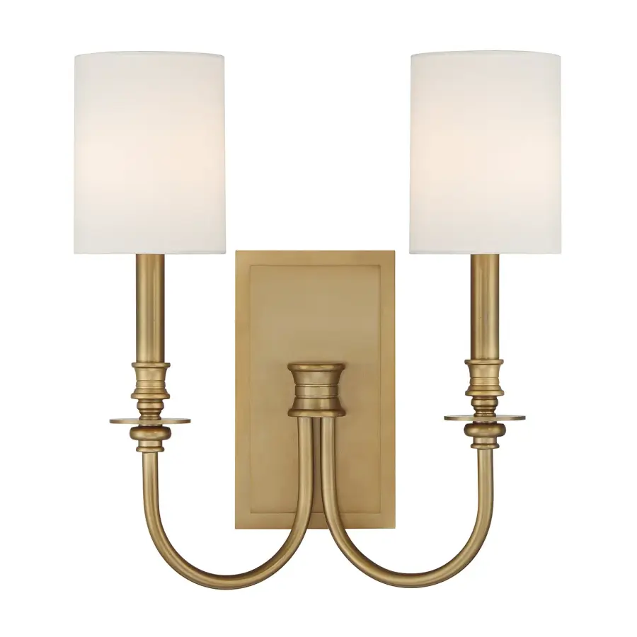 Lloyd 14.5" Aged Brass Sconce - Image 1