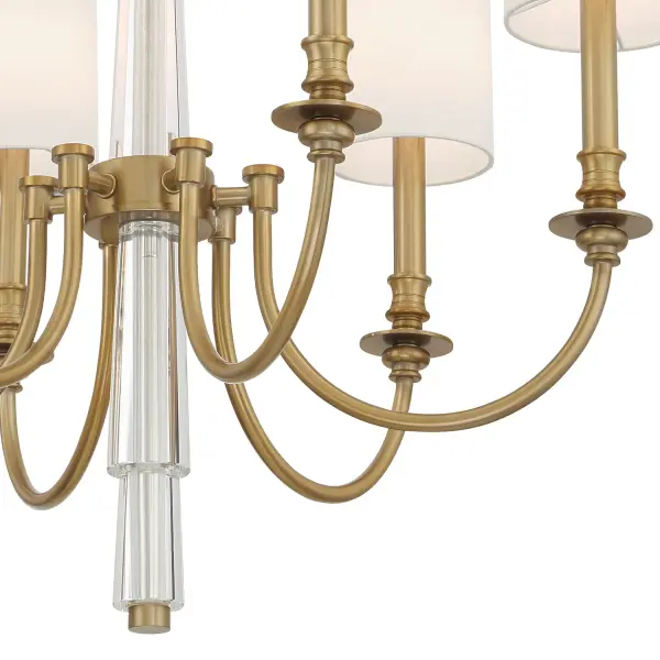 Lloyd 26" Chandelier in Aged Brass - Image 5