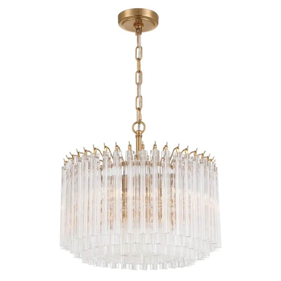 Sophisticated Mid-Century Glamour with Hand-Cut Crystal-Like Glass - Image 1