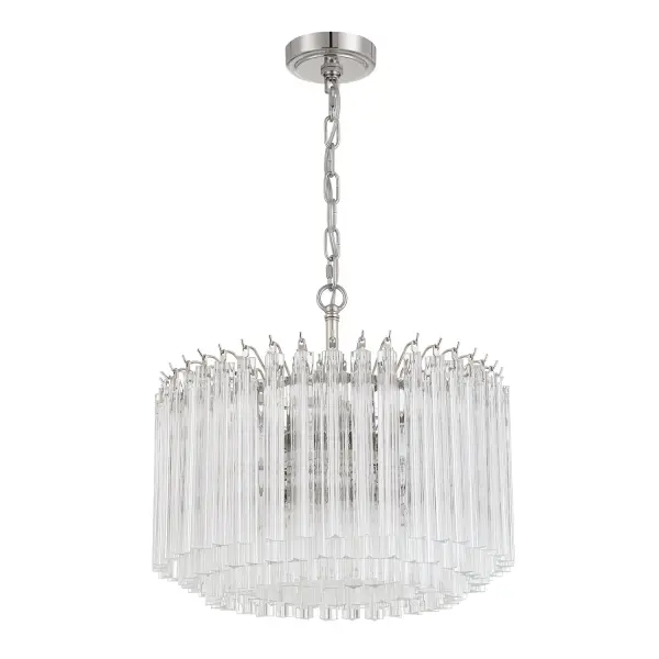 Sophisticated Mid-Century Glamour with Hand-Cut Crystal-Like Glass - Image 11