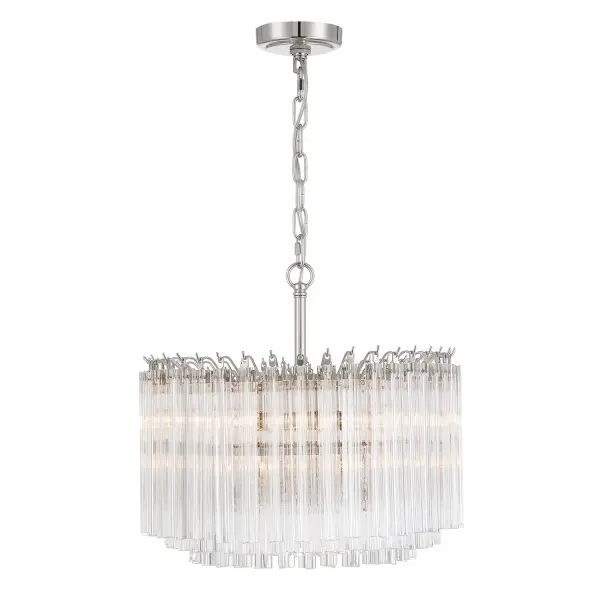 Sophisticated Mid-Century Glamour with Hand-Cut Crystal-Like Glass - Image 12