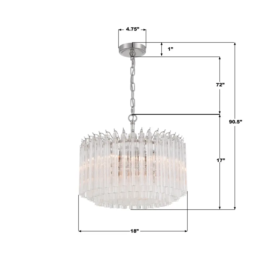 Sophisticated Mid-Century Glamour with Hand-Cut Crystal-Like Glass - Image 17